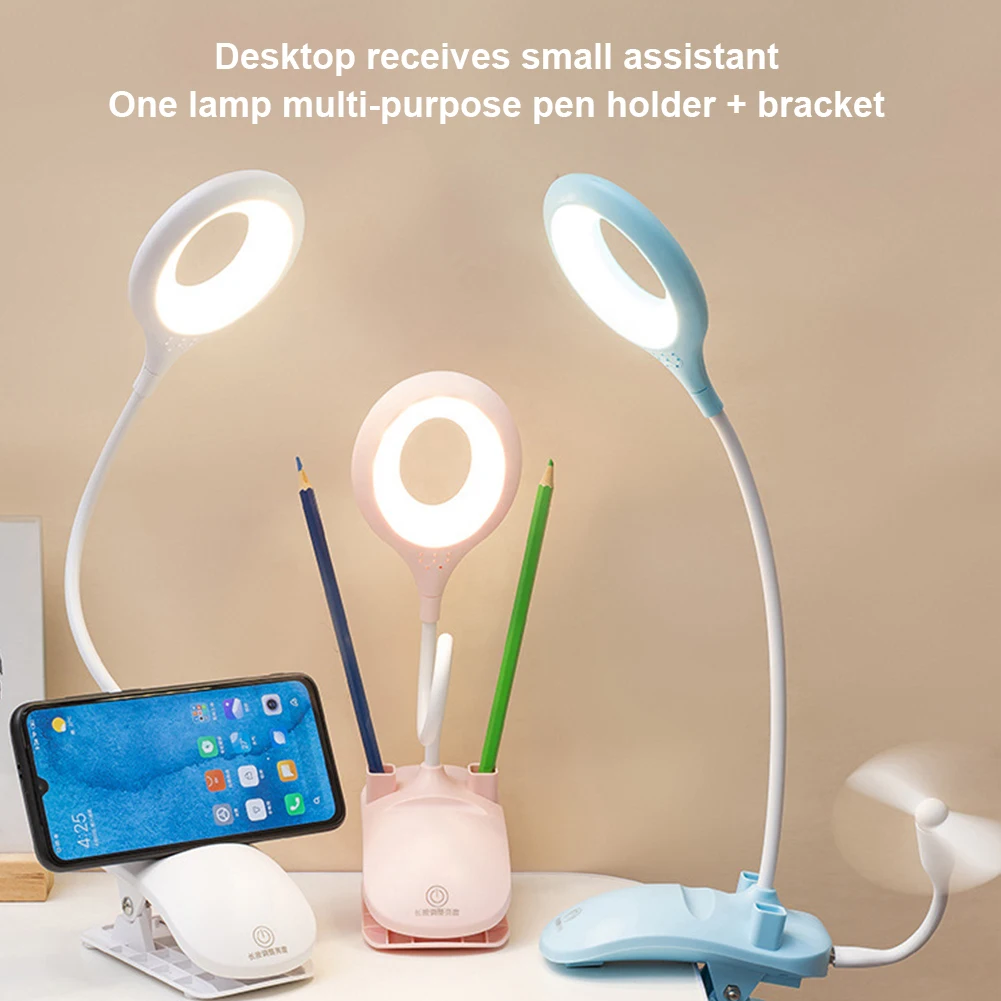 

LED Desk Lamp Creative Night Light Bedside Desk Lamp Adjustable Three Color Temperature Sensitive Touch Control For Illumination