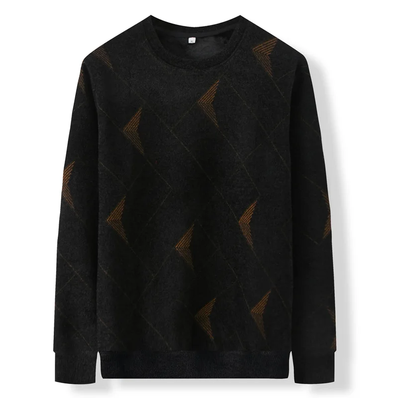 

Men's Plush sweater with new winter print in 2020
