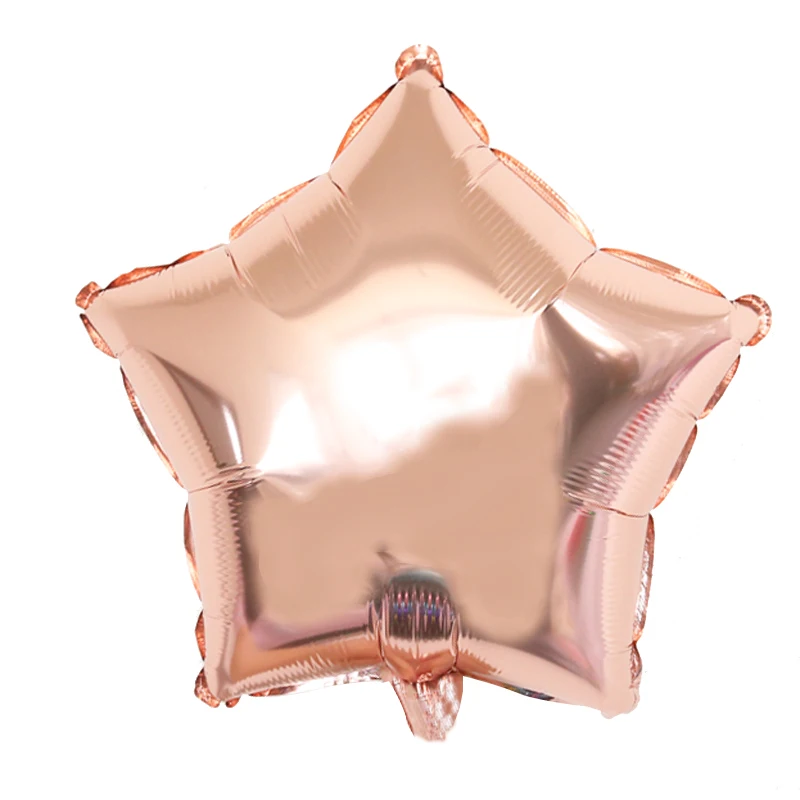 rose gold star 6 шт воздушные шары из фольги со звездами и сердечками, выпускной, вечерние украшения для детей, для мальчиков и девочек, только что вышедшие в свет, 30th 40th 50th 60th Birthday - Цвет: rose gold star