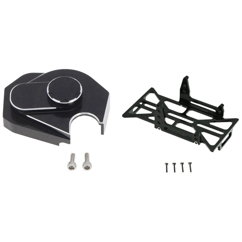 

Metal Gearbox Cover Gear Dust Cover & For Axial SCX24 90081 AXI00001 Metal Battery Tray Holder Bracket ,2