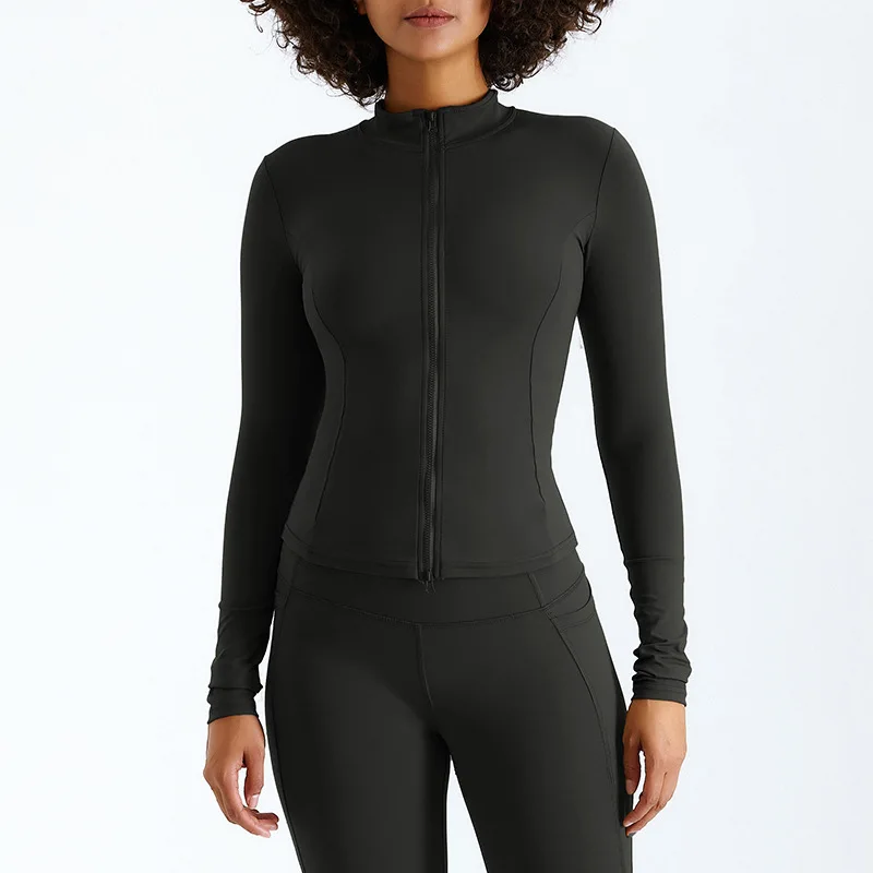 Женский теплый топ для спортзала одежда активного отдыха пальто бега тренировок