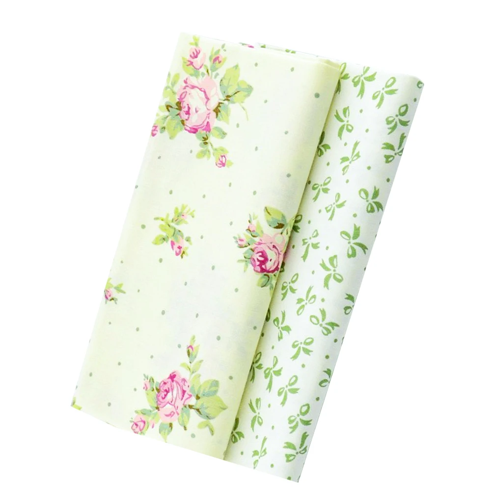 Набор из 2 предметов с розовым бантиком 40 см х 50 хлопковая ткань Лоскутные ткани