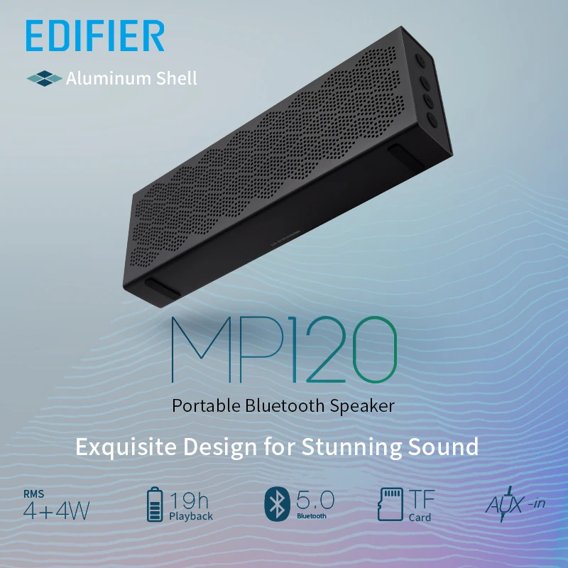 Bluetooth колонка EDIFIER MP120 с поддержкой TF карты AUX входом технология чпу двойные