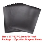 Резиновые магнитные листы 10 шт.компл. 7x5 дюймов, используются для хранения и организации всех ваших металлических пресс-форм на одной стороне, инструменты для творчества