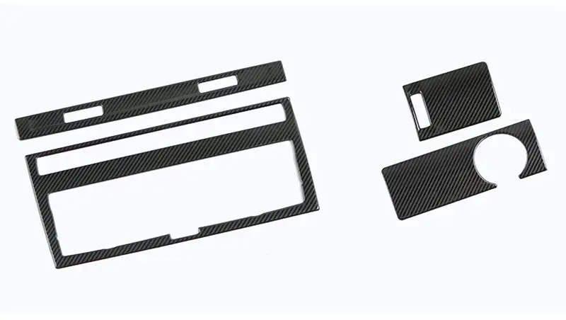 Car Styling For Audi A6 C5 C6 Dashboard Keyhole Decorative Frame Air Vents Panel Covers Carbon Fiber Stickers Trim Accessories
