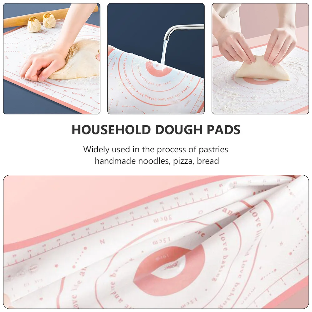 

1Pc Dough Mat Home Anti-skid Silicone Dough Pad Baking Supply )