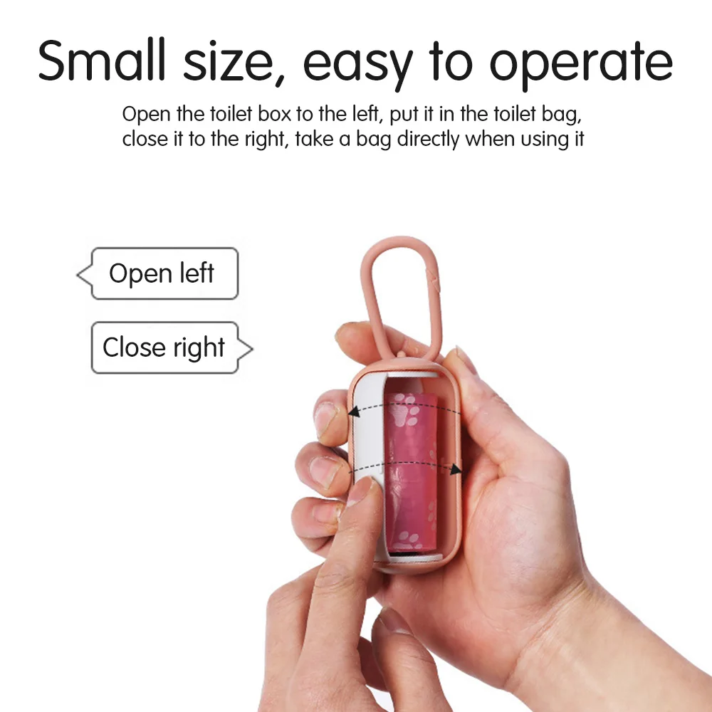 

Portable Pet Dog Poop Bag Plastic Garbage Bag Cat Dispenser Waste Bag For Dog Cat Dispenser Pet Cleaning Supplies