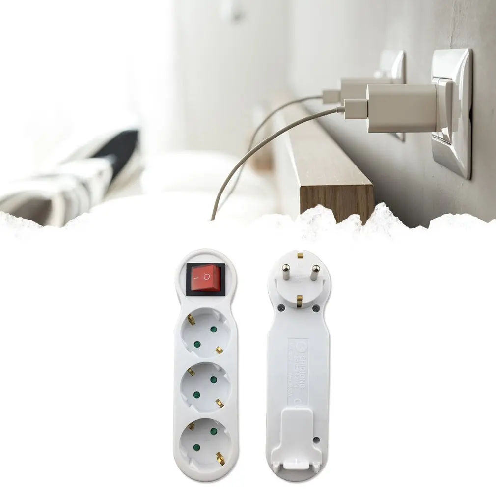 Несколько переменного электрического Rewireable Мощность полосы 3 розетки