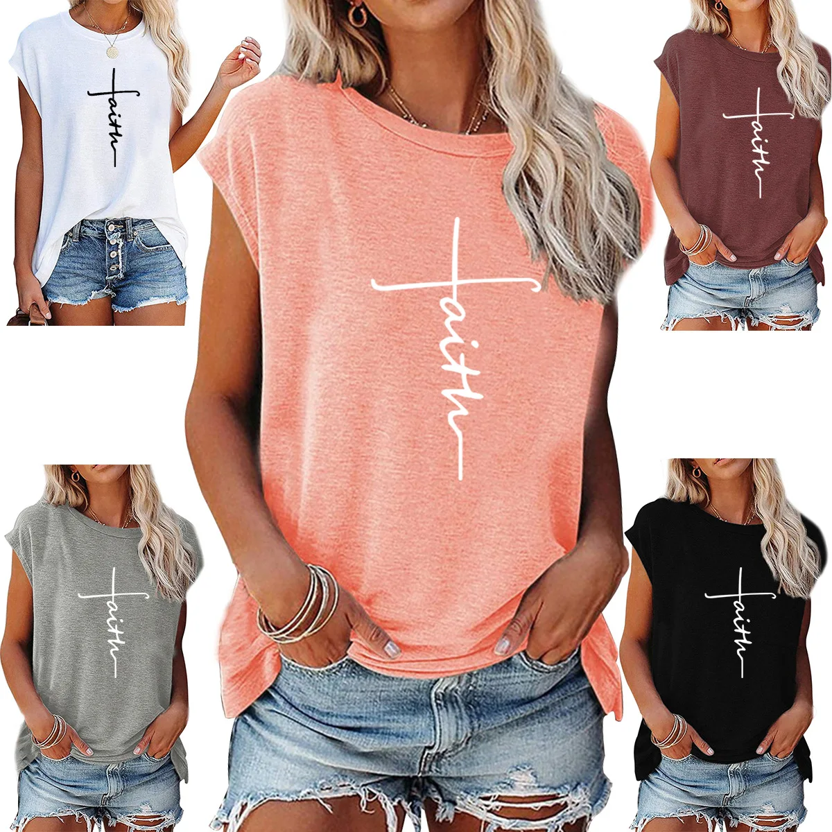 

Letter Print Shirt Women O-Neck Short Sleeve Cotton Tops Casual Streetwear Loose T Shirt Ladies Kawaii Summer T Shirt Plus Size