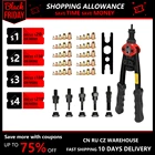 Заклепочник для гаек ручной BT 606, с 50 гайками, 5 головками M3, M4, M5, M6, M8