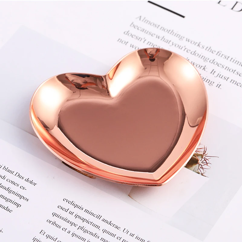 1 шт. металлическое сердце хранение для принадлежностей дизайна ногтей чехол