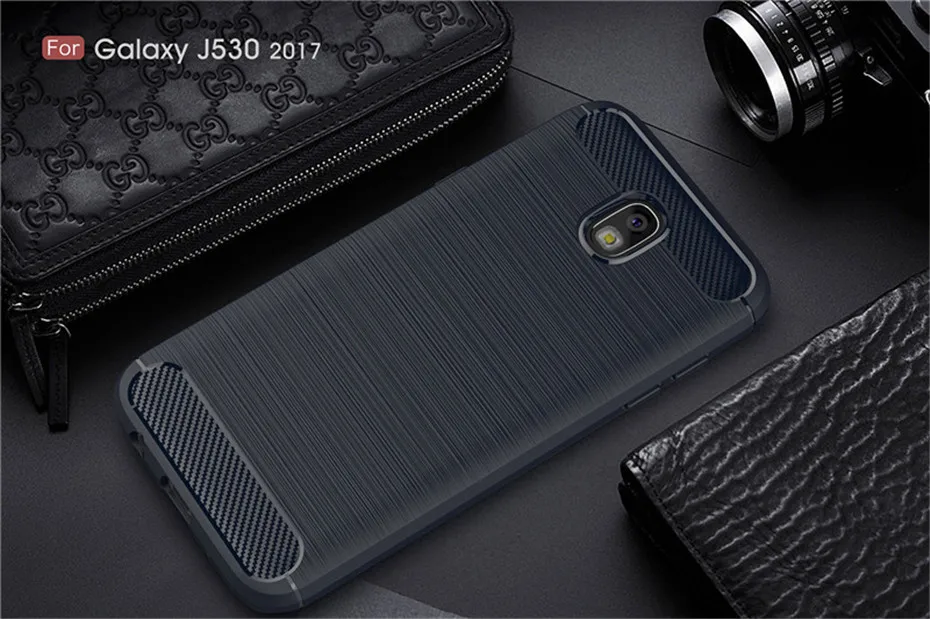 Силиконовый чехол для samsung Galaxy A5 A3 A7 J3 J5 J7 углеродное волокно кисть TPU Защитный чехол для samsung A5 A3 A7 J5 J3 J7 чехол