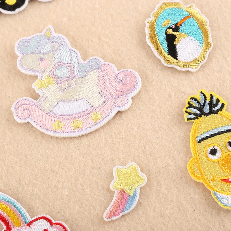 Нашивка HEY Мультяшные нашивки вышивка полоса на одежде стильная наклейка с