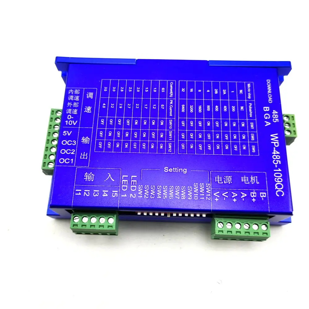 Интегрированный шаговый контроллер привода одноосный CAN/modbus-rtu-232/485 контроллер