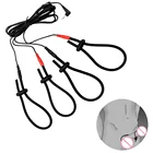 Силиконовое кольцо на член с электрическим током, удлинитель пениса для БДСМ-электростимуляции, Мужской мастурбатор, E-stim, медицинские секс-игрушки