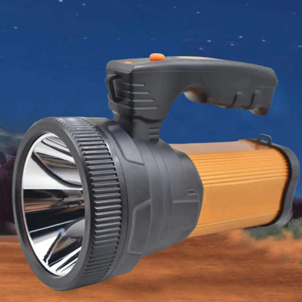 

Super Bright USB Rechargeable LED Camping Searchlight Outdoor Handheld Portable Spotlight Flashlight Torch Fishing