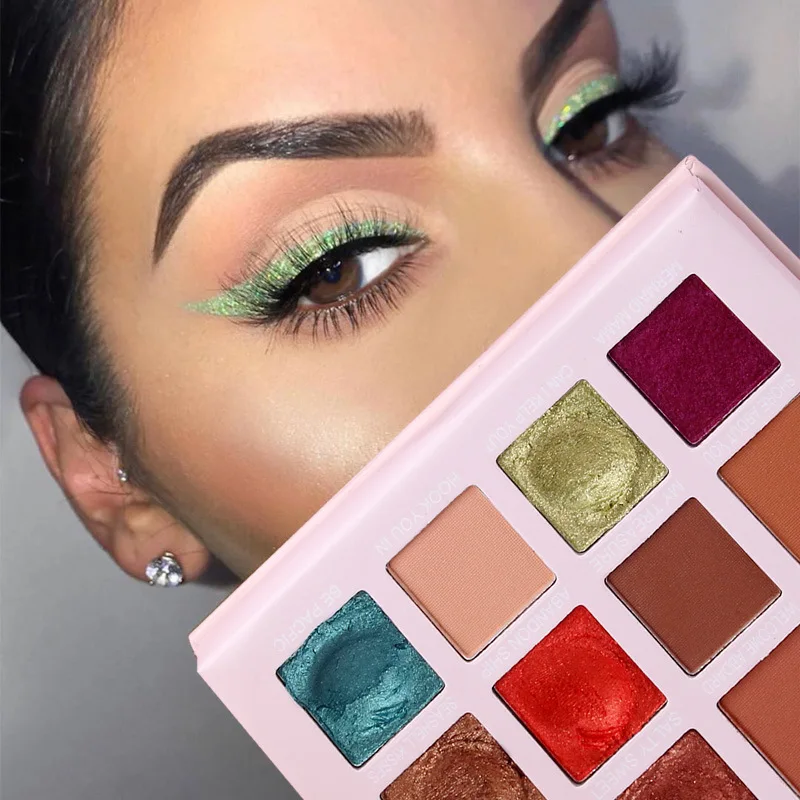 Cmaadu мерцающие матовые тени для век палитра макияжа очаровательные 12 цветов