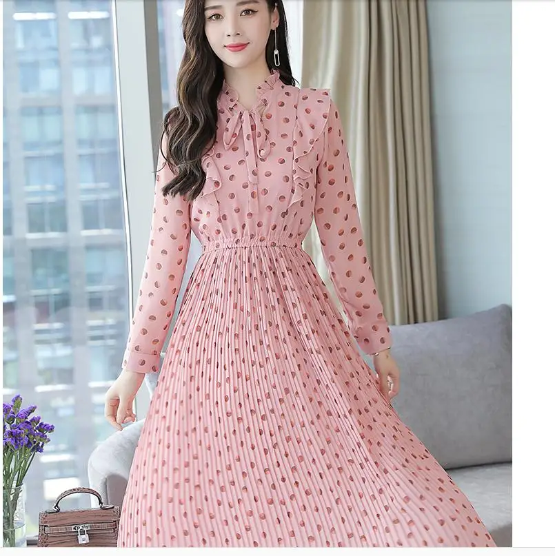 

2021 spring and autumn Summer Long sleeve Women's dress