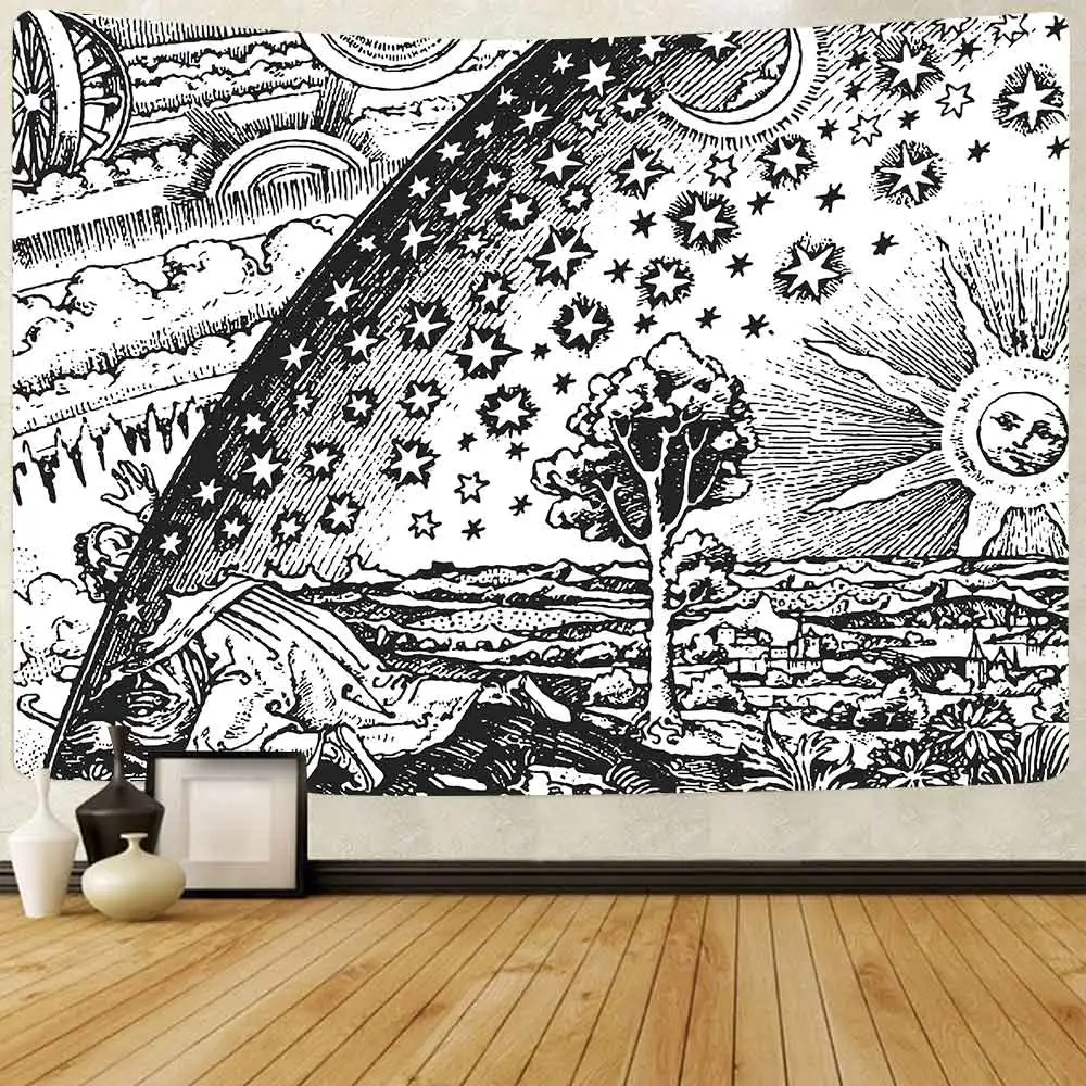 Simsant Leo Constellation Tapestry Hippie Zodiac Art Wall Hanging Tapestries for Living Room Bedroom Home Dorm Decor | Дом и сад