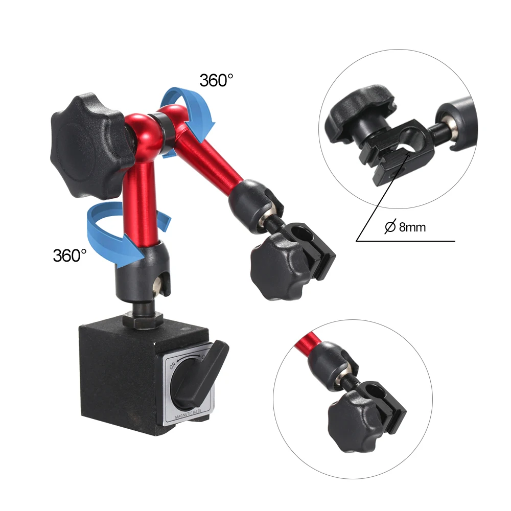 Портативный магнитный держатель железный Мини кронштейн с двойным регулируемым