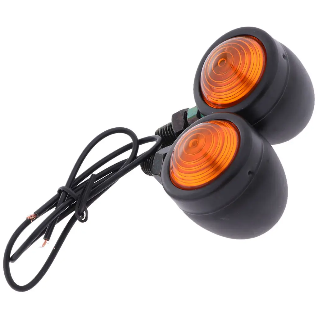 

12V Motorcycle Turn Signal Light Universal For Harley Suzuki Yamaha KTM Honda Cafe Racer Light Amber Flasher Moto Accessories