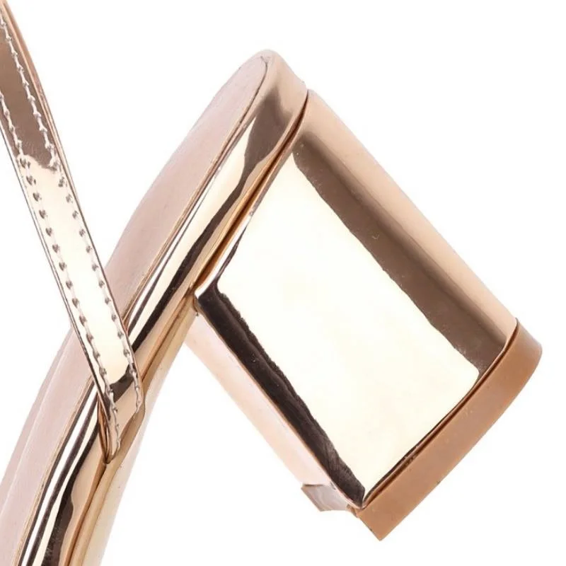 RIZABINA Fashion Summer Lady Sandals Thick High Heels Shoes Knot Clear Open Toe Female Footwear Simple Casual Size 34-43 | Обувь