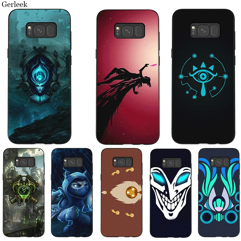 Phone Case TPU For Samsung Note 8 9 S6 S7 Edge S8 S9 S10 S10E Plus M10 M20 M30 M40 League Of Legends Game Colored Drawing | Мобильные