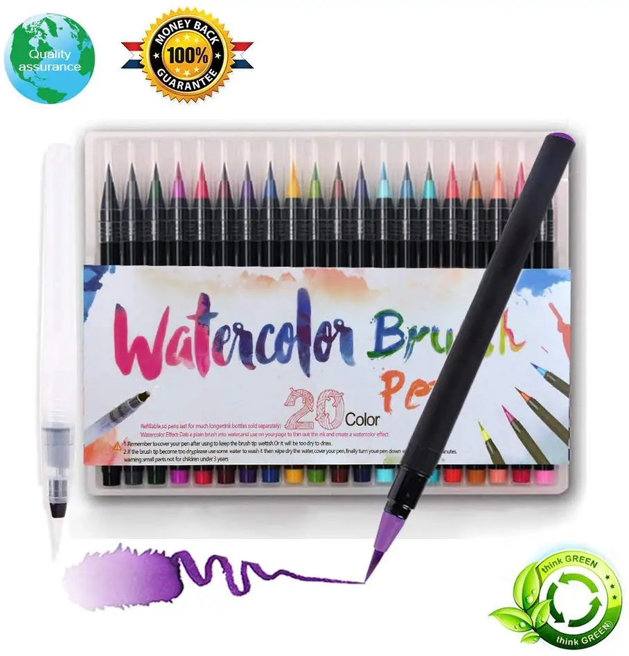 12Colors Water Color Pens Set Kids Markers Drawing Graffiti Aesthetic  Professional Manga Student School Art Supplies Stationery
