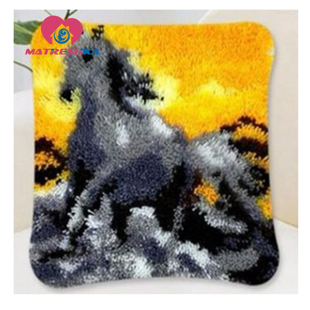 Подушка для вышивки лошадью подушка крестиком ковер с защелкой сделай сам