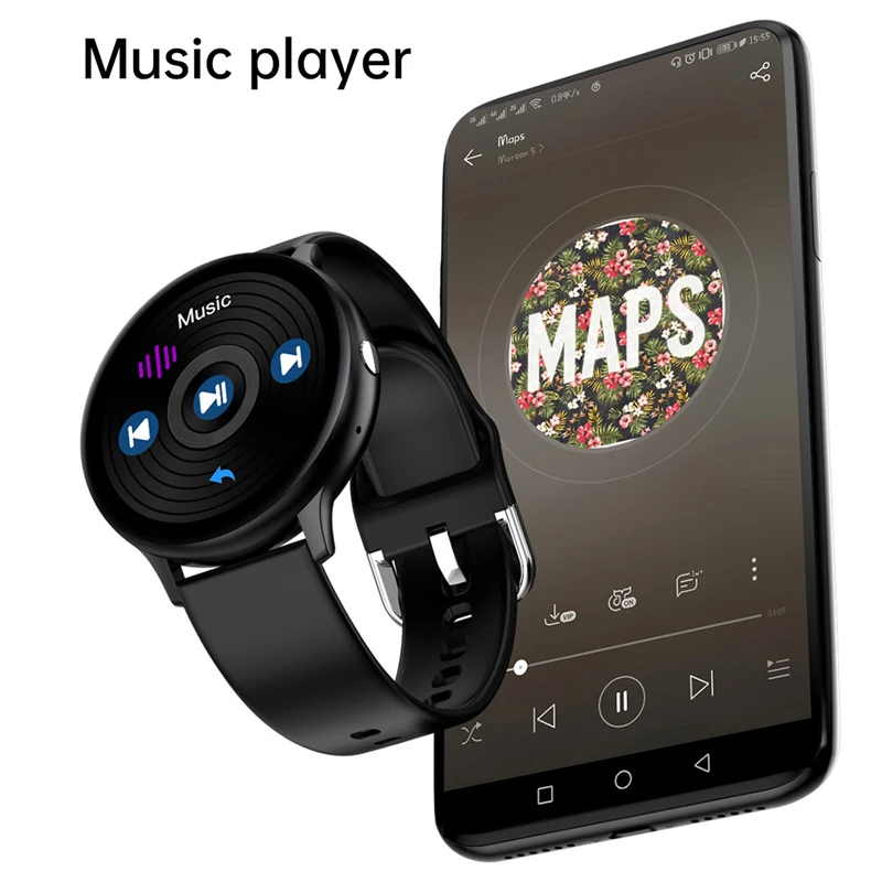 Смарт часы CHOTOG мужские Bluetooth звонки воспроизведение музыки женские IP67 полностью
