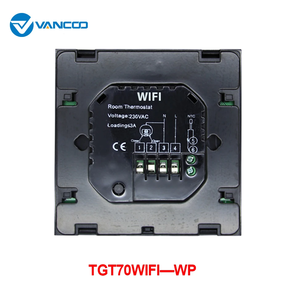 VANCOO 220v TGT70-EP/WP Смарт Wi-Fi терморегулятор для теплого пола Температура контроллер