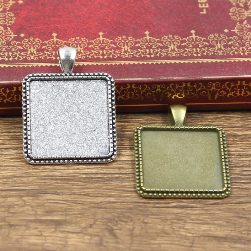 

Подставка под старину для ювелирных изделий, 25 мм, для квадратного стеклянного кабошона, 3 шт.