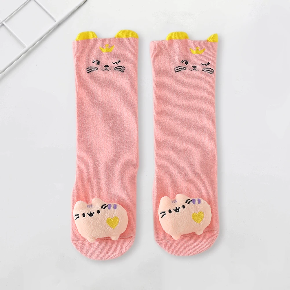 Колготки детские хлопковые с мультяшными изображениями кошек Носки рисунком из