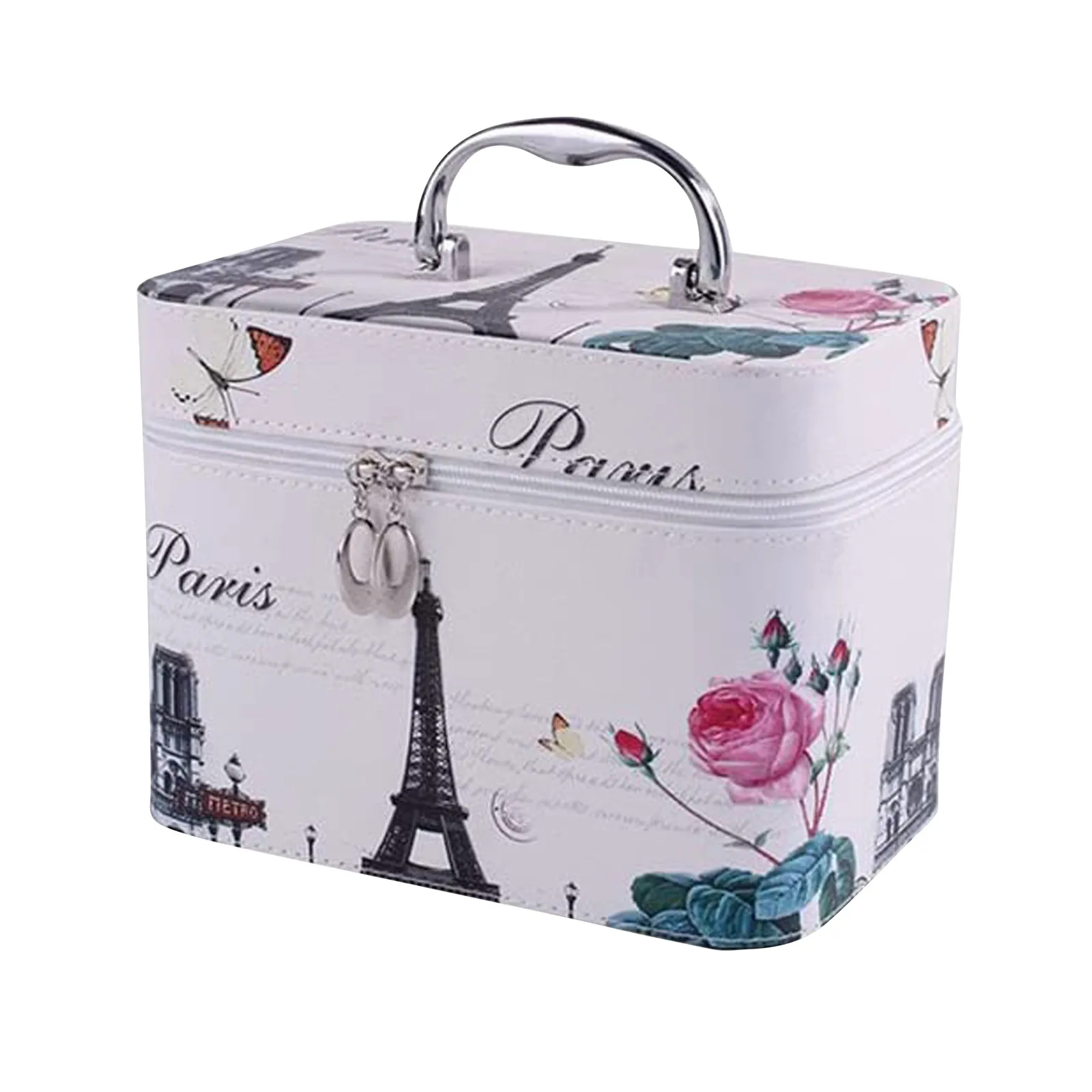 

New Travel Makeup Case Organizer PU Leather Makeup Train Case Large Makeup Bag Travelling Artist Professional Storage For Women