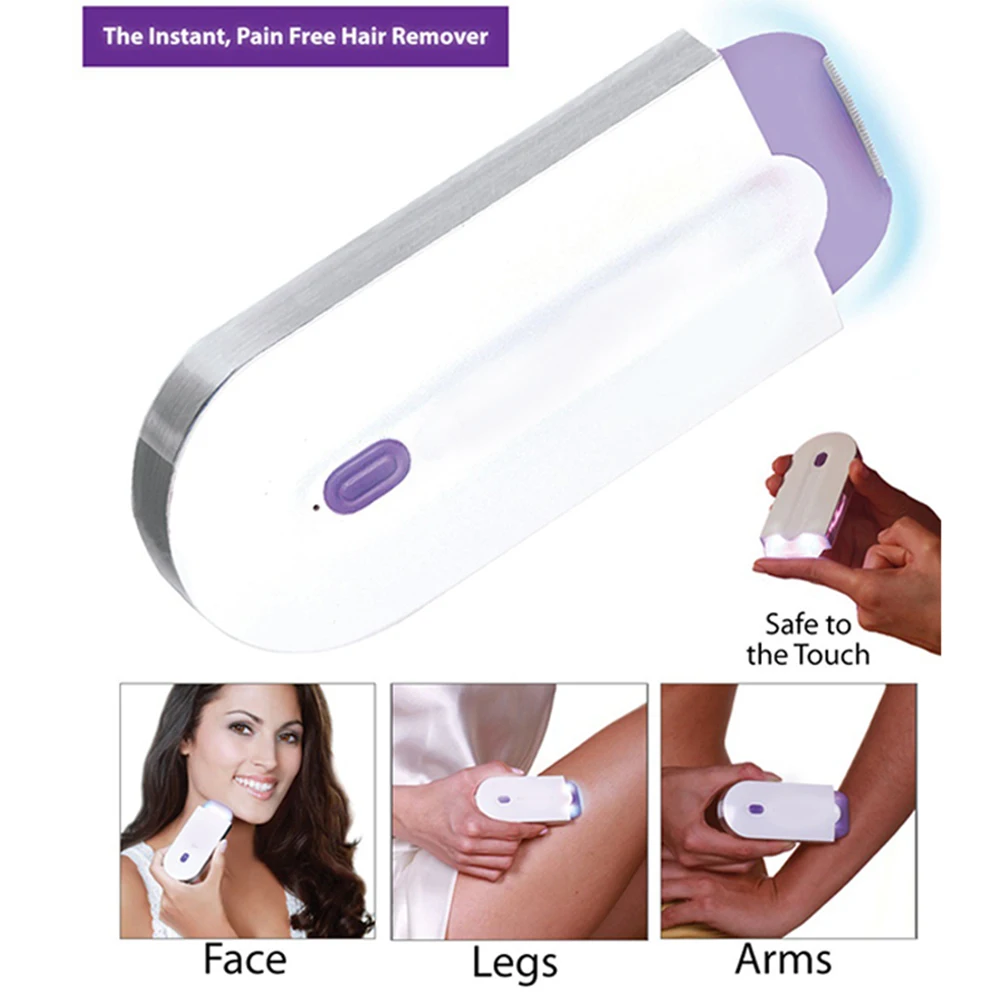 2 in 1 Pro Personal Home Women Shaver Use Electric Laser Hair Epilator Depilador USB Recharge Hair Removal Machine Device