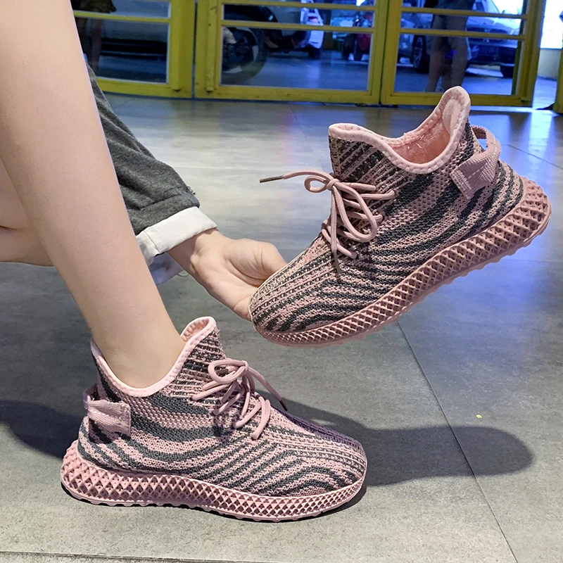 Дизайнерская обувь Kanye 350 женские кроссовки ADV роскошные вязаные зимние с