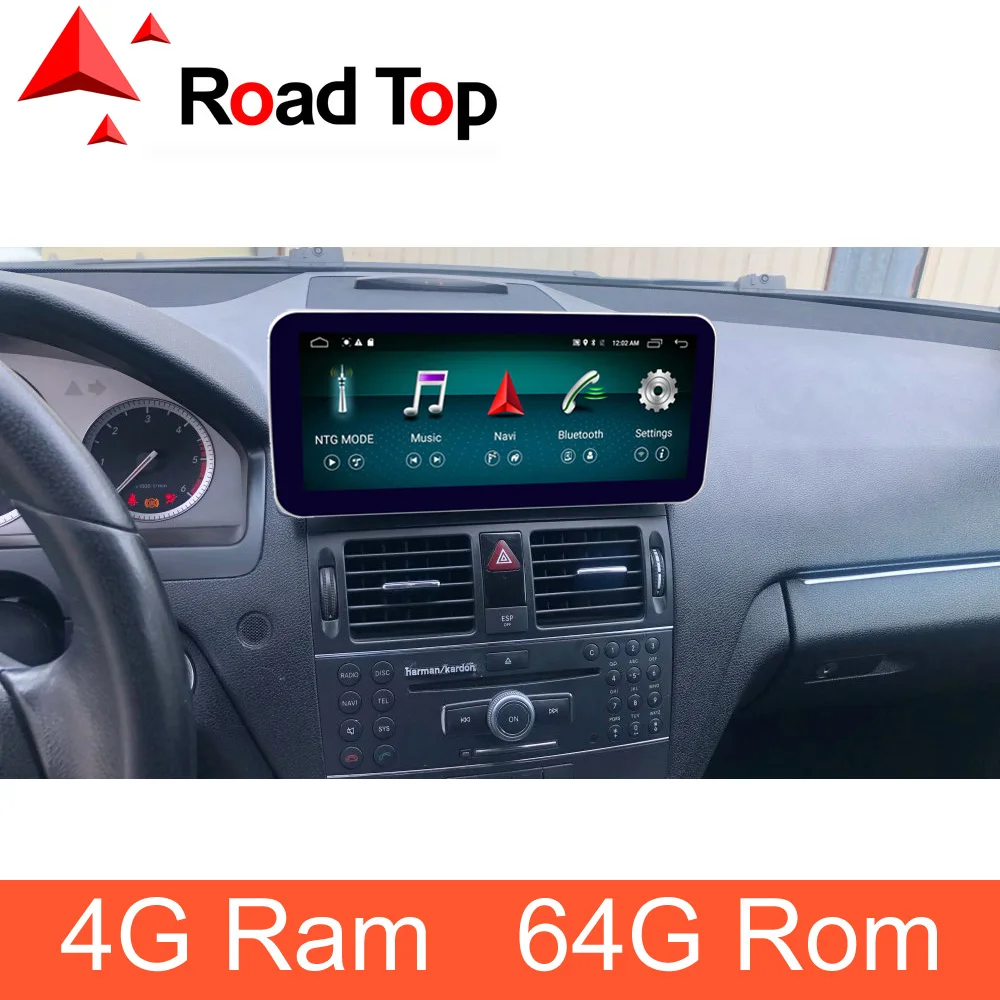1920*720 разрешение Android экран с gps-навигация радио стерео Bluetooth для Mercedes Benz C W204 2008-2010