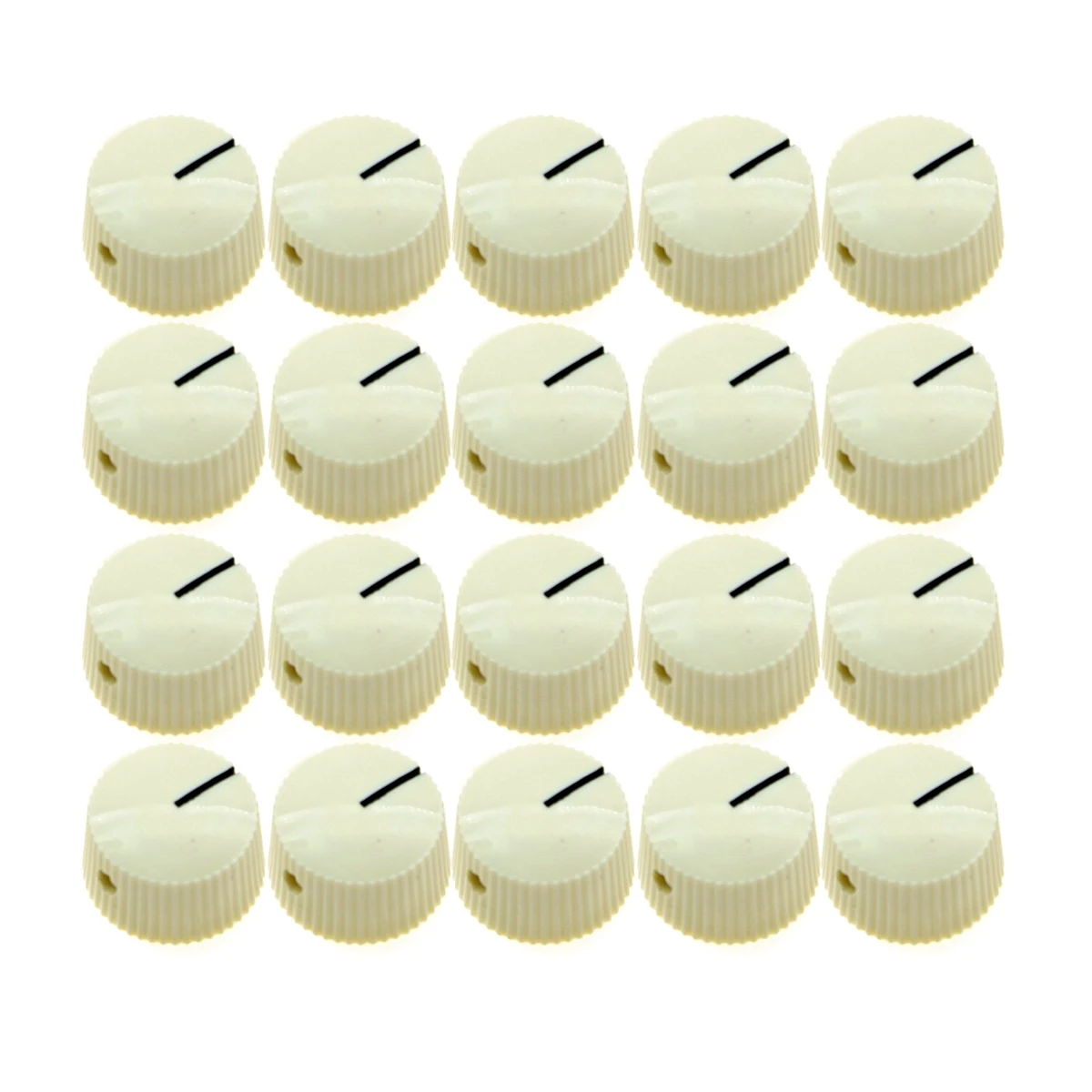 

20x Ivory Vintage Style Barrel Guitar AMP Knob Amplifier Knobs for Fender Electric Guitar Parts Guitar Accessories Dropshipping