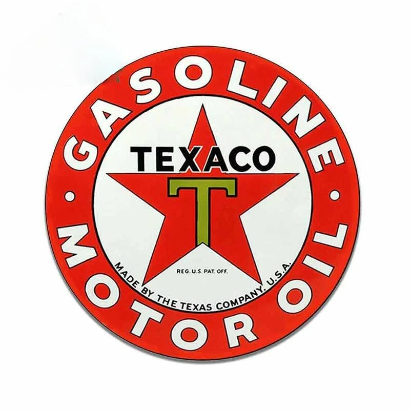 

13cm X 13cm for Texaco Motor Oil DIY Car Stickers Vinyl Material Decal Waterproof 3D Car Door Protector Decoration Accessories