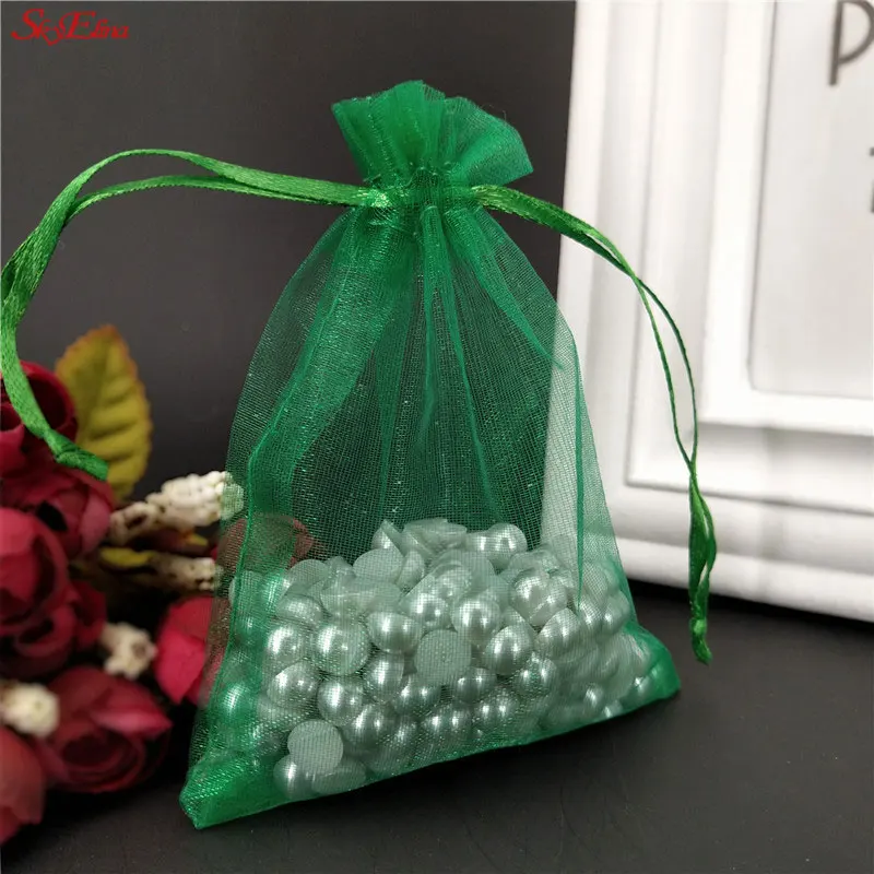 50 шт Сумка из органзы для ювелирных изделий свадебные украшения сумки вечеринок
