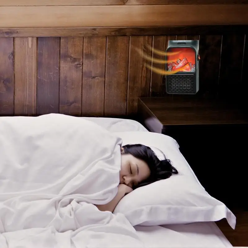 Электрический мини обогреватель 900 Вт настенный с вилкой Стандарта ЕС и США PTC