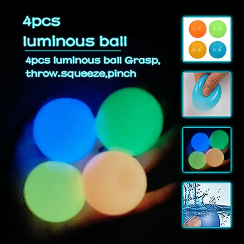 

4 шт., настенные шарики для снятия стресса