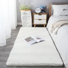 Мягкий белый пушистый ковер для гостиной, детской комнаты, плюшевый напольный ковер для спальни, Современное украшение для дома, прикроватный ворсистый коврик для девочек