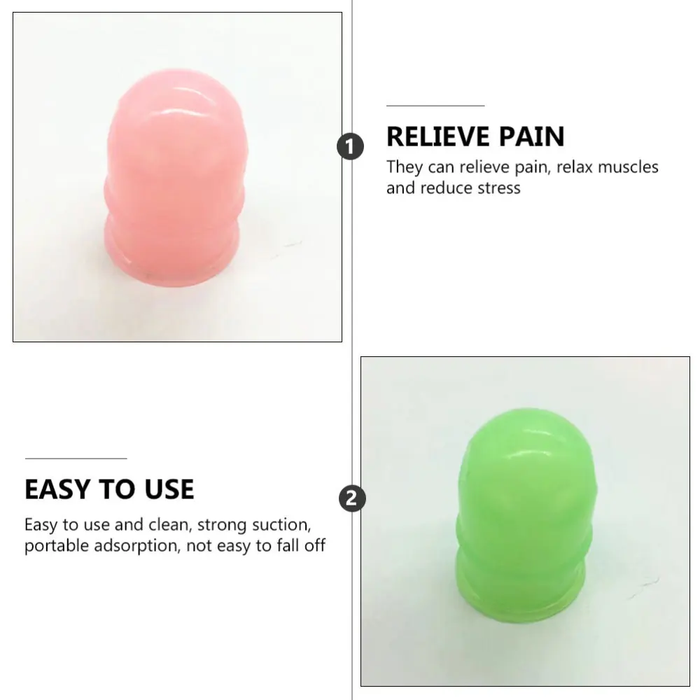 

1 Set 4pcs Silicone Cupping Body Cups Body Vacuum Cans