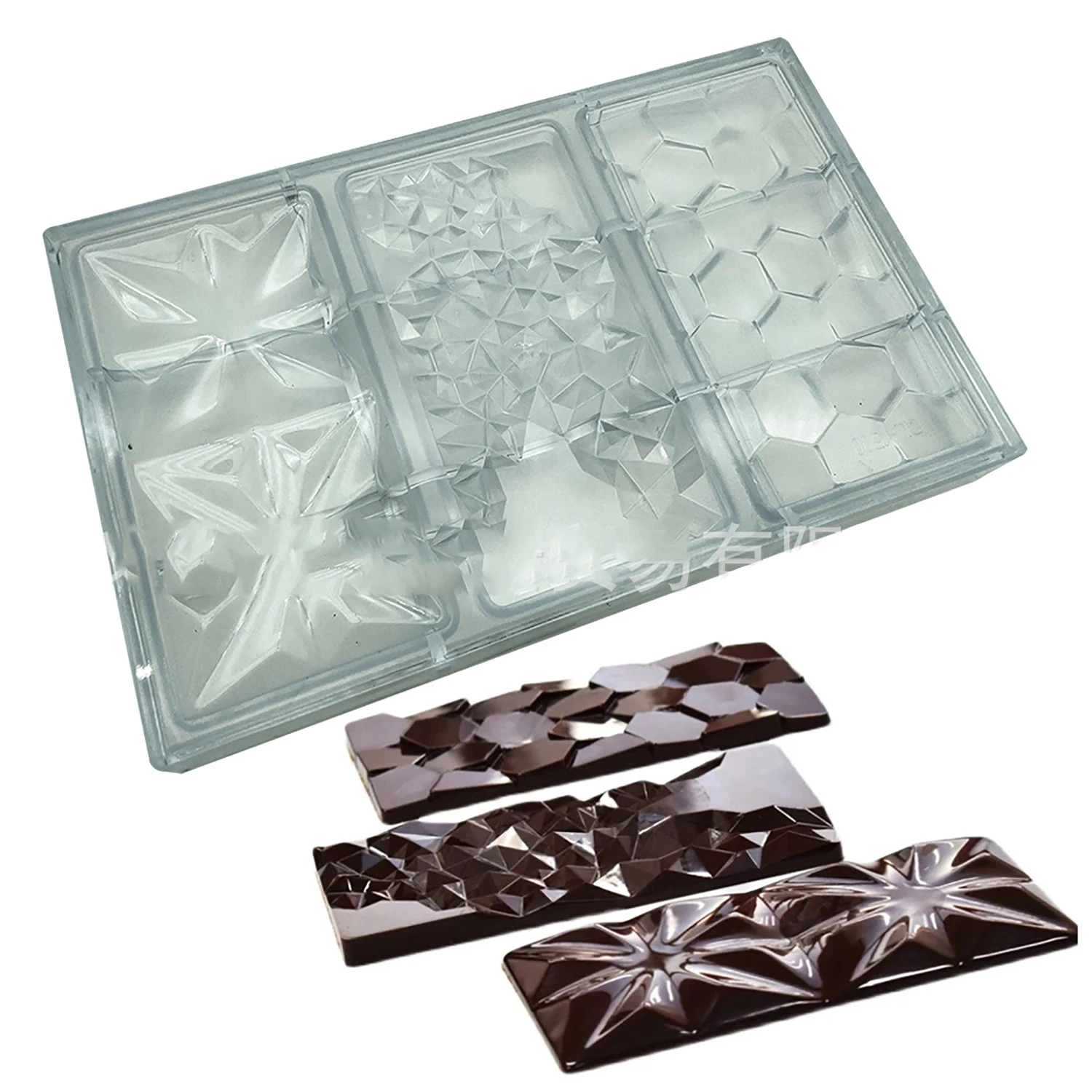 

Форма для шоколада в форме ромба и бриллианта, прозрачная твердая поликарбонатная форма «сделай сам» для выпечки