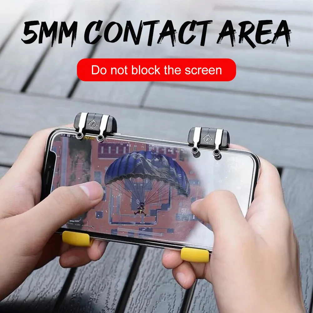 

Mobile Game Controller for PUBG Mobile Controller L1L2+R1R2 Trigger Gaming Joystick for iOS/Android Phones