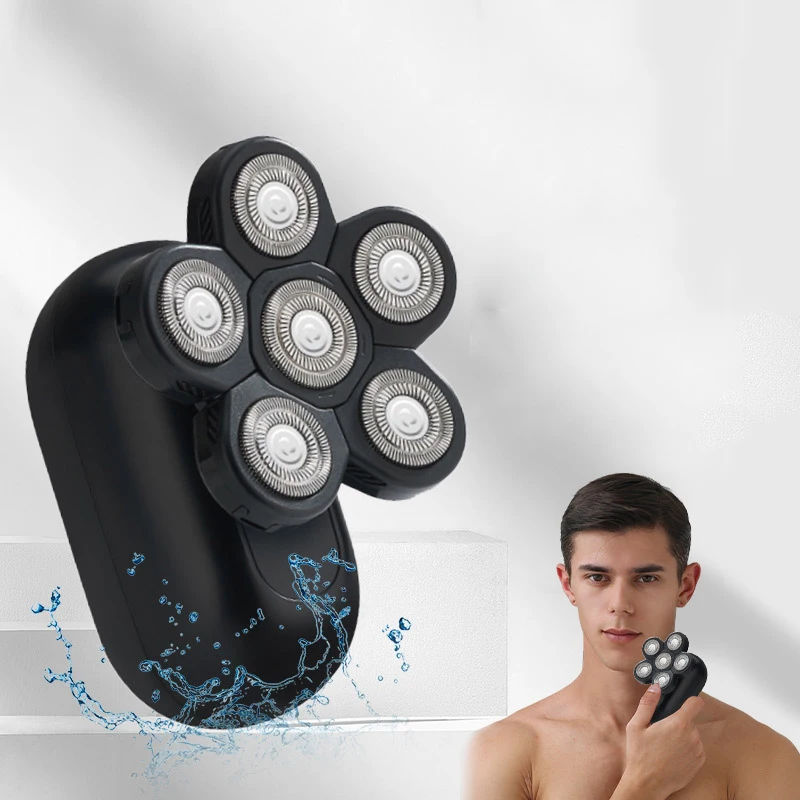 

6 в 1 беспроводная роторная Водонепроницаемая портативная бритва Беспроводная Usb перезаряжаемая Мужская электрическая бритва для бойфренд...