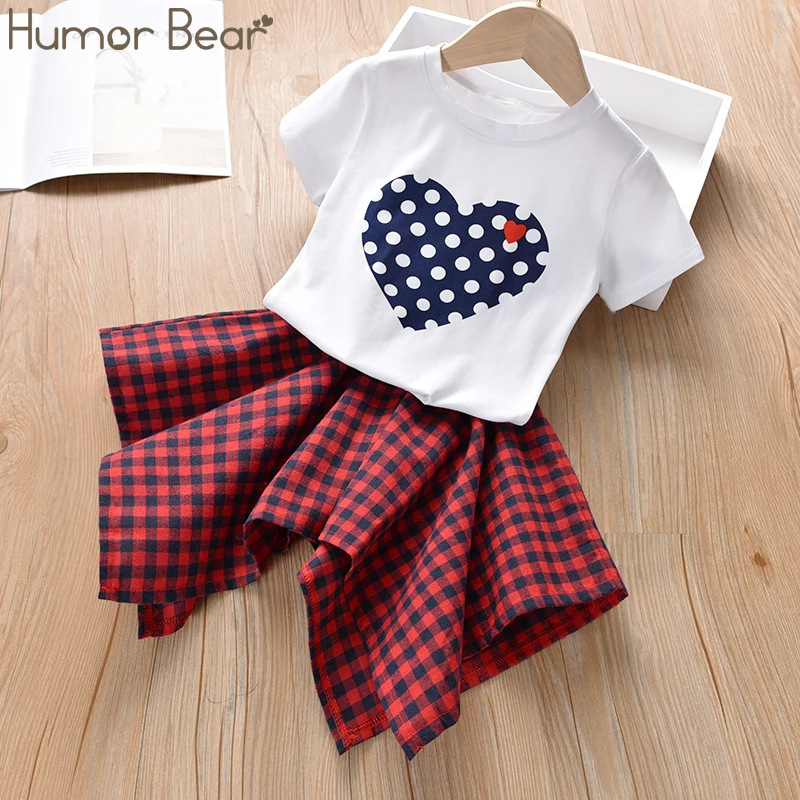 Humor Bear/комплект одежды для маленьких девочек Новинка 2020 года брендовая летняя