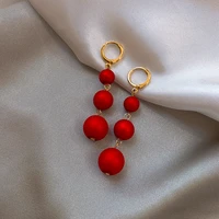 ladies irregular imitation pearl long style korean earrings fancy costume jewelry jewelry fashion charm new 2021