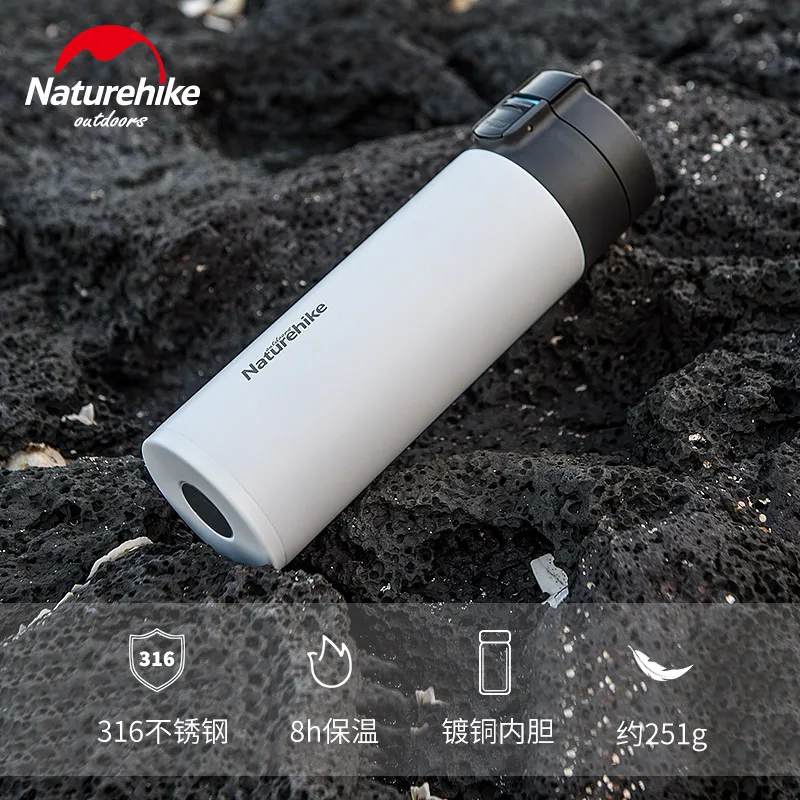 NatureHike 900 мл открытый Нержавеющая сталь двойной слои Вакуумная бутылка спортивные бутылочки Кемпинг термоусадочная колба бутылка для воды